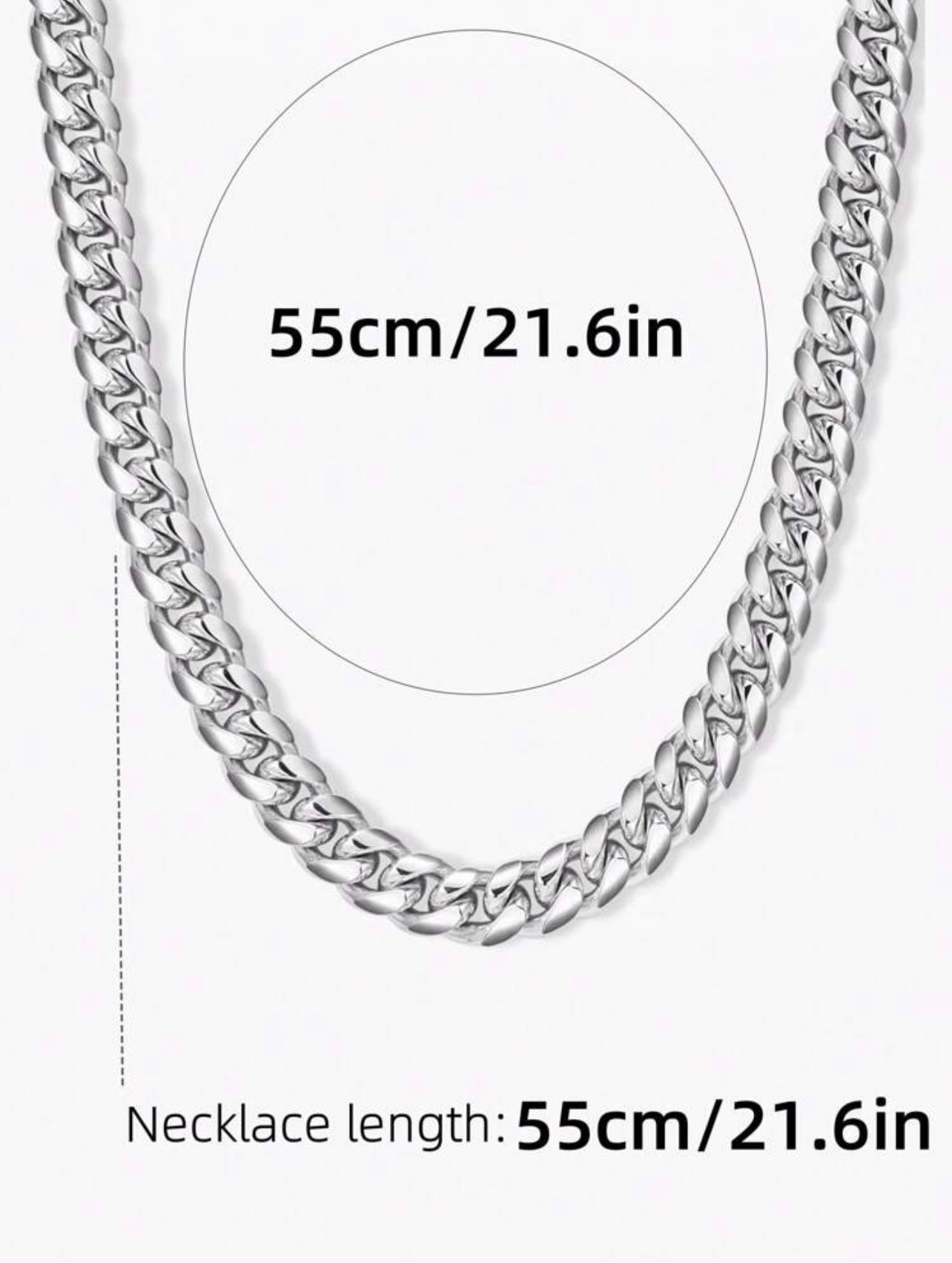 Silver link chain